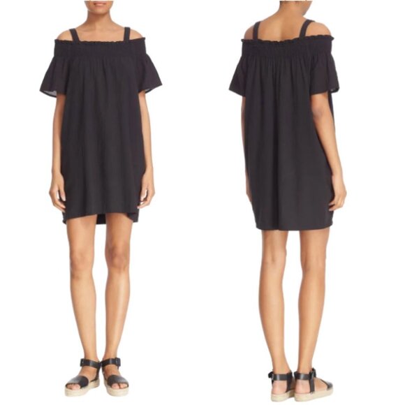 NEW Current/Elliott The Madeline Cold Shoulder Strapless Convertible Mini Dress - Picture 1 of 5